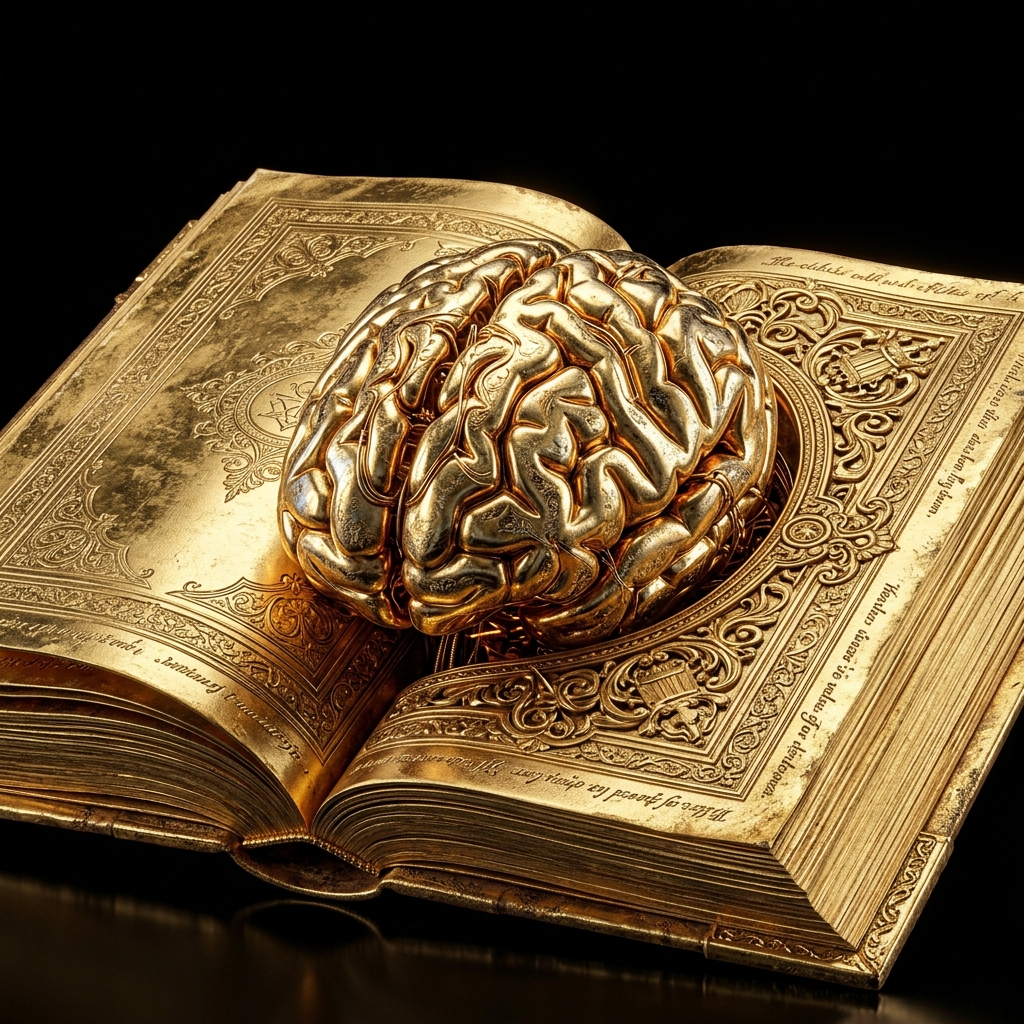 Gilded Brain Book 3D Model